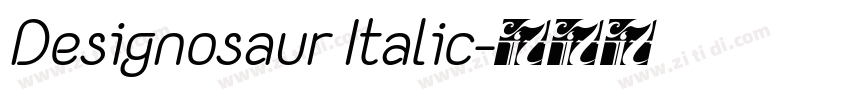 Designosaur Italic字体转换